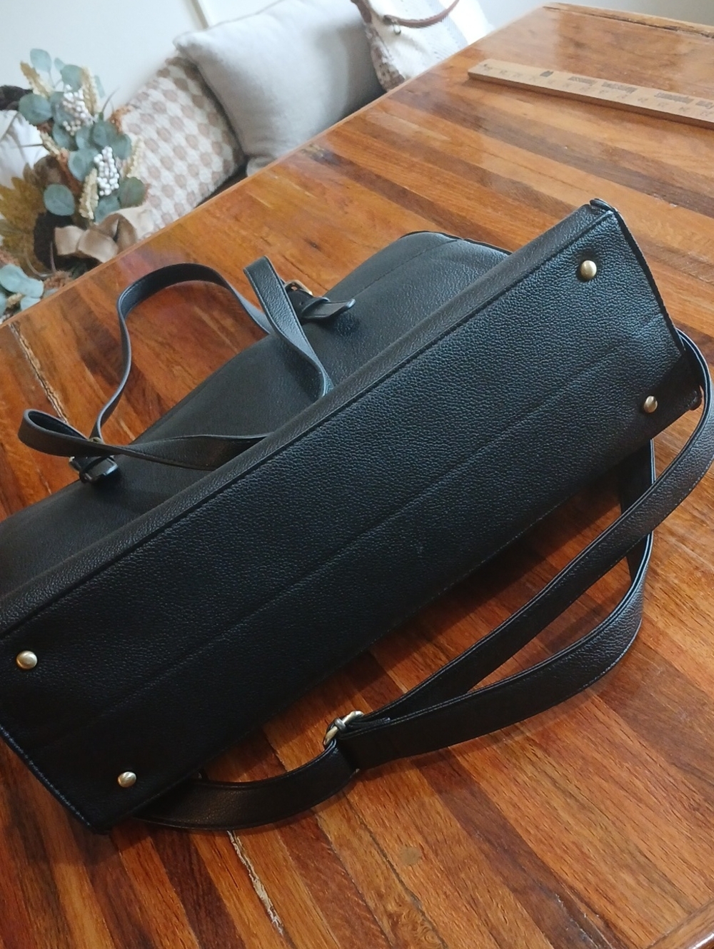 Ecosusi Vegan Leather Laptop Tote Bag - Picture 7 of 11
